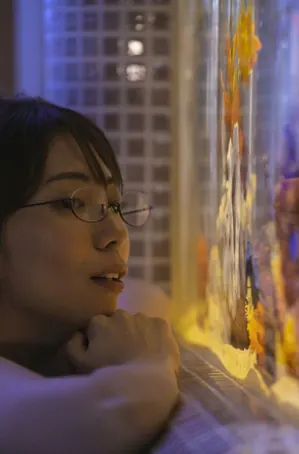 Female teacher closing the door (2021)